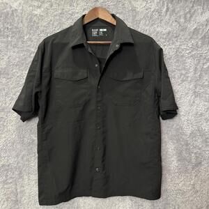 5.11 Tactical Men's Short Sleeve Casual Shirt, Black, Medium